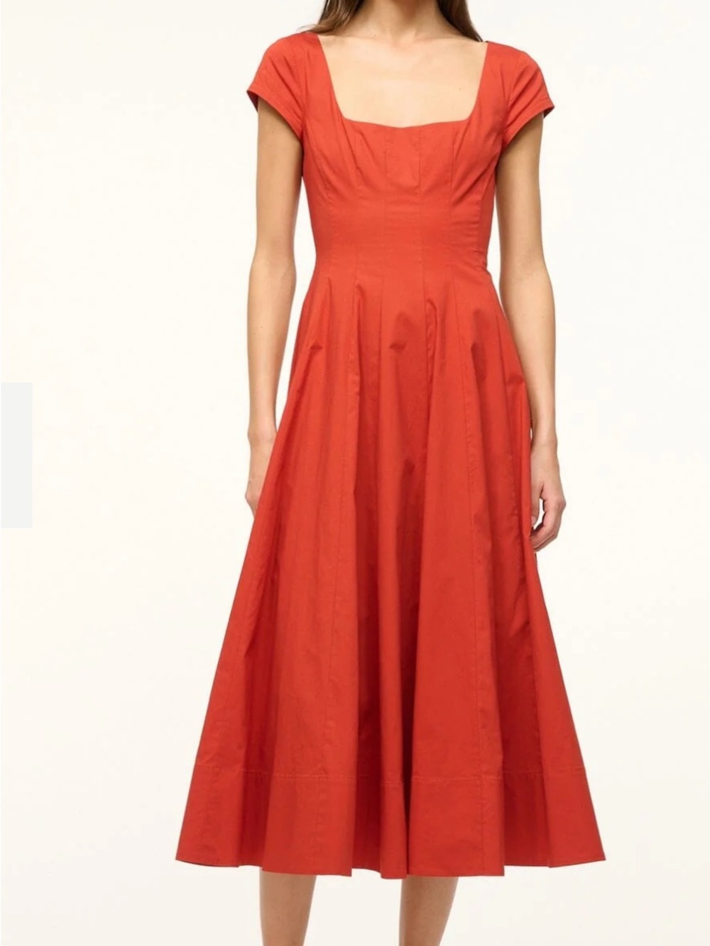 STAUD Wells Dress - Rust- Size 8 NWT